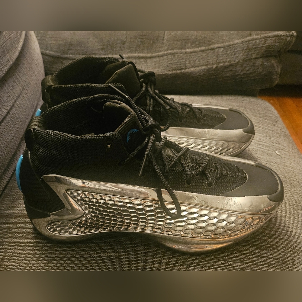 adidas Black and Silver Athletic Shoes